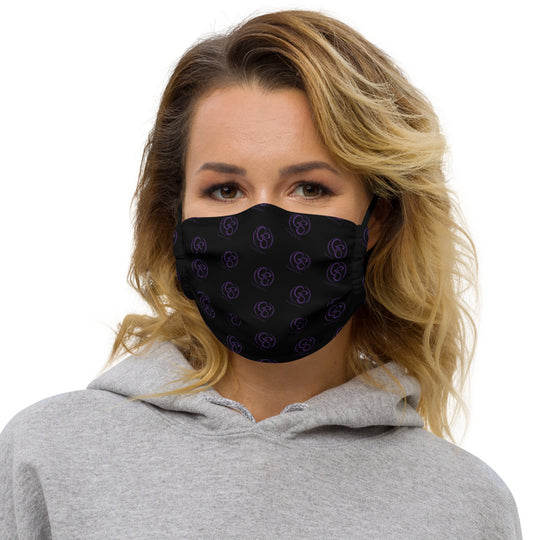 Reusable Face Mask - Black and Purple - GermSanity